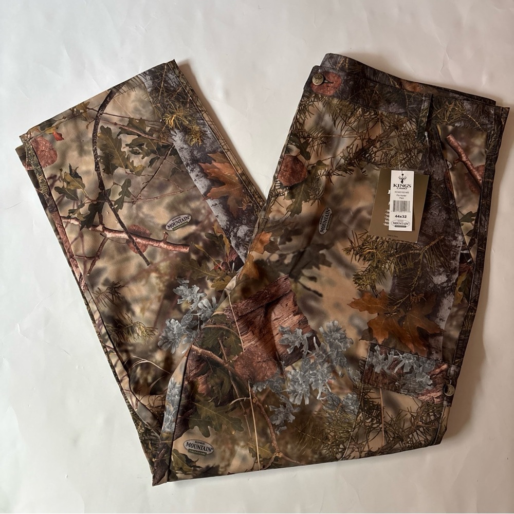 King's Camo Mountain Shadow Pro Hunter Pant Lightweight Mens 44-Reg (44-32) NWT